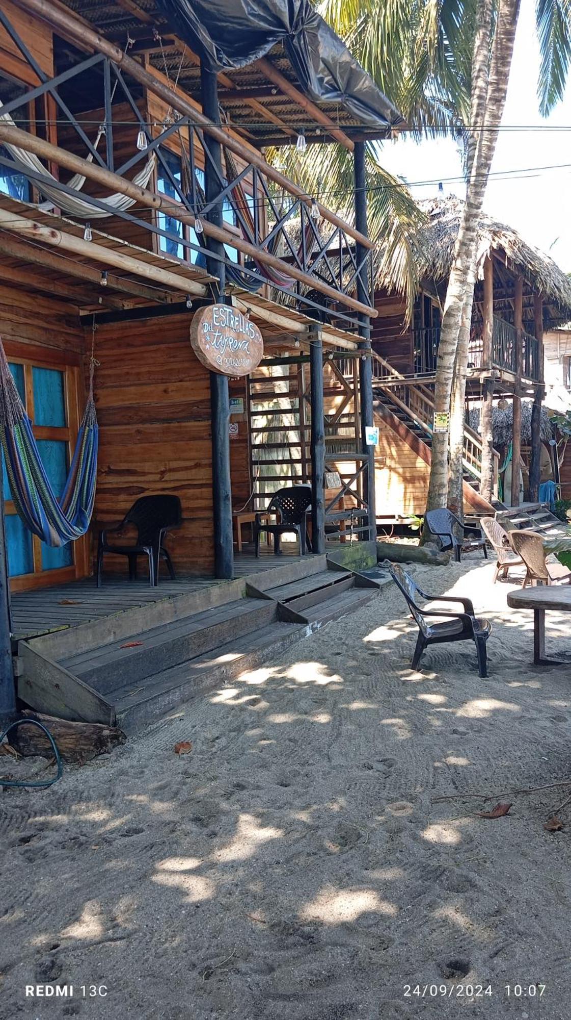Hostal Estrellas Del Tayrona Playa Mendihuaca Guachaca Bagian luar foto